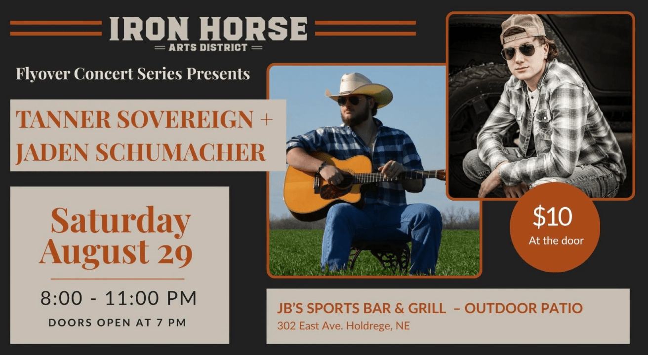 Flyover Concert Series presents Tanner Sovereign & Jaden Schumacher promotional image