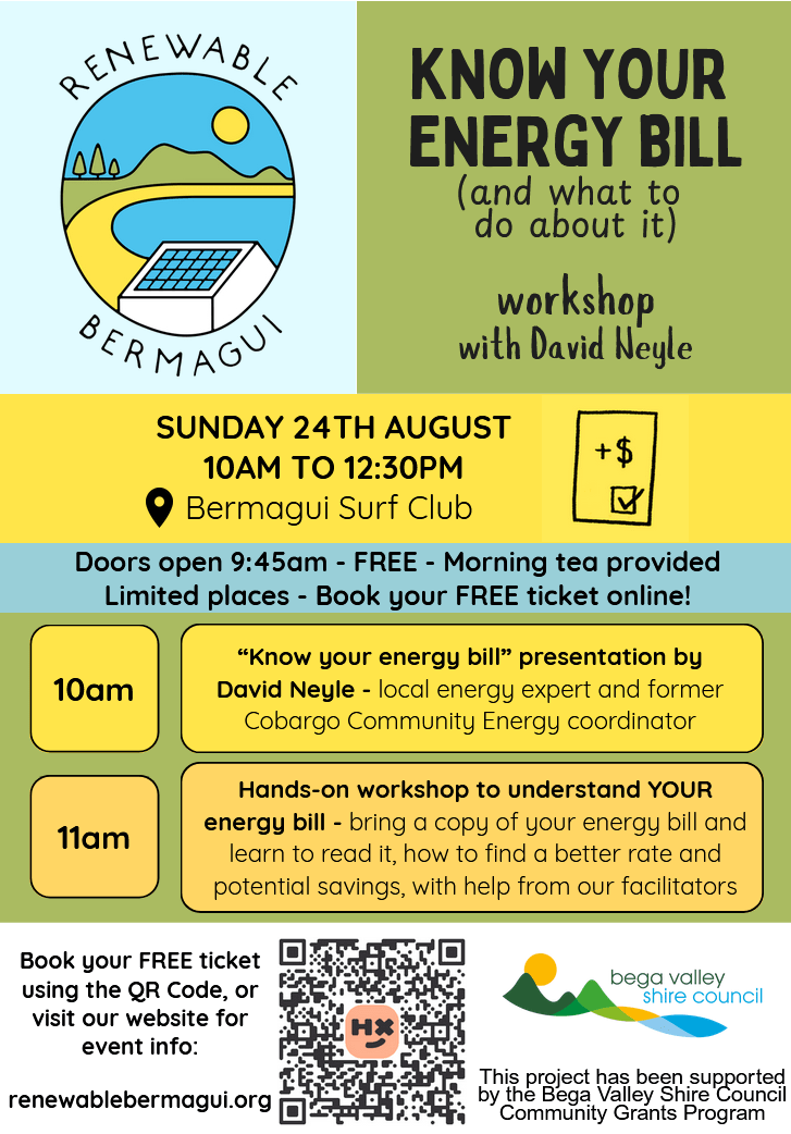 Know Your Energy Bill workshop - flyer