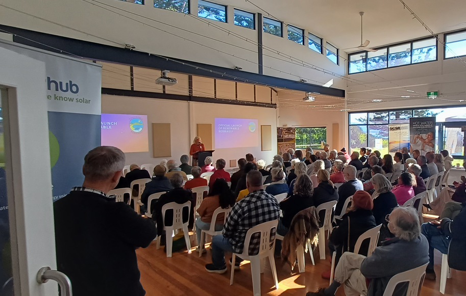 Audience at the Renewable Bermagui Launch on July 28th