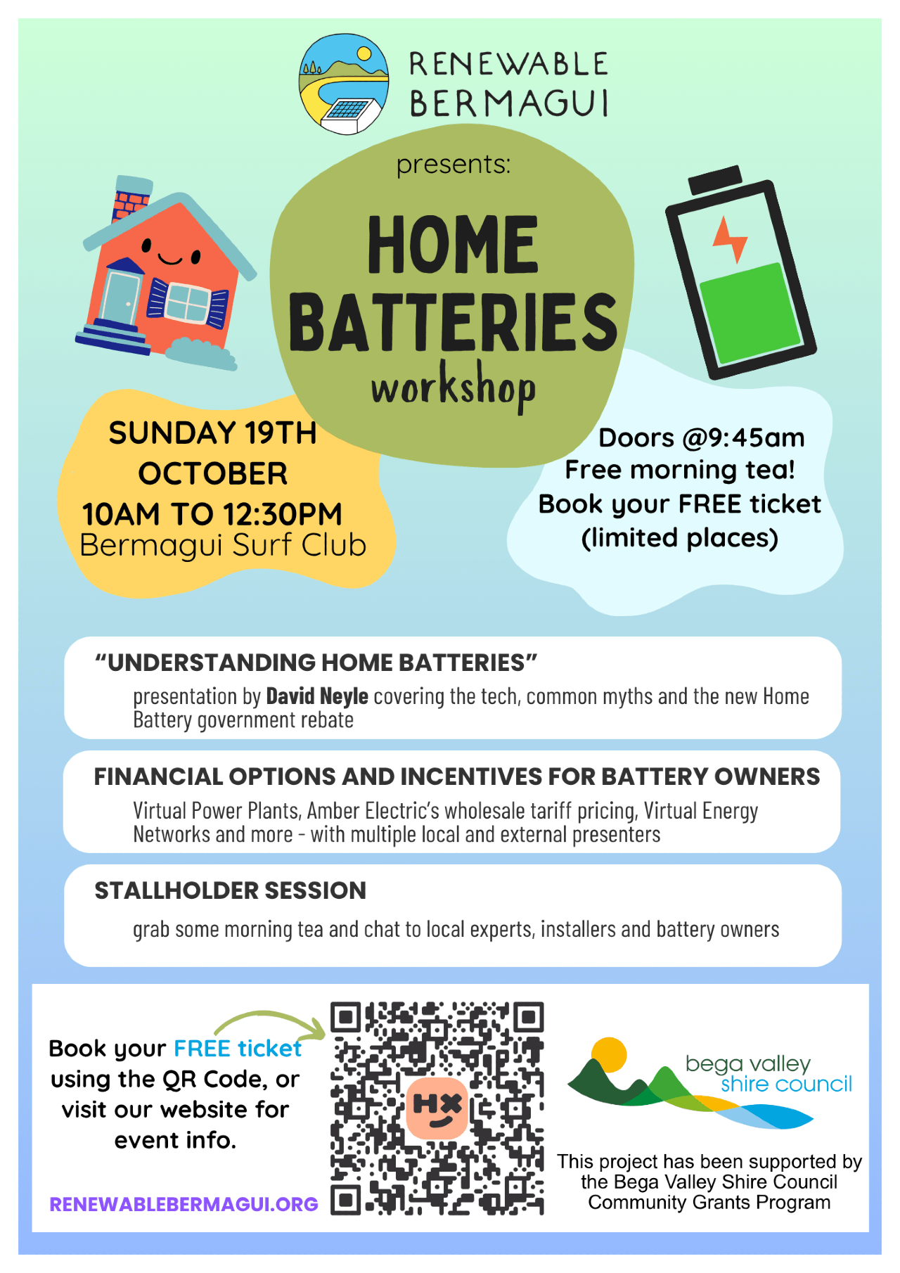 "Understanding Home Batteries" flyer