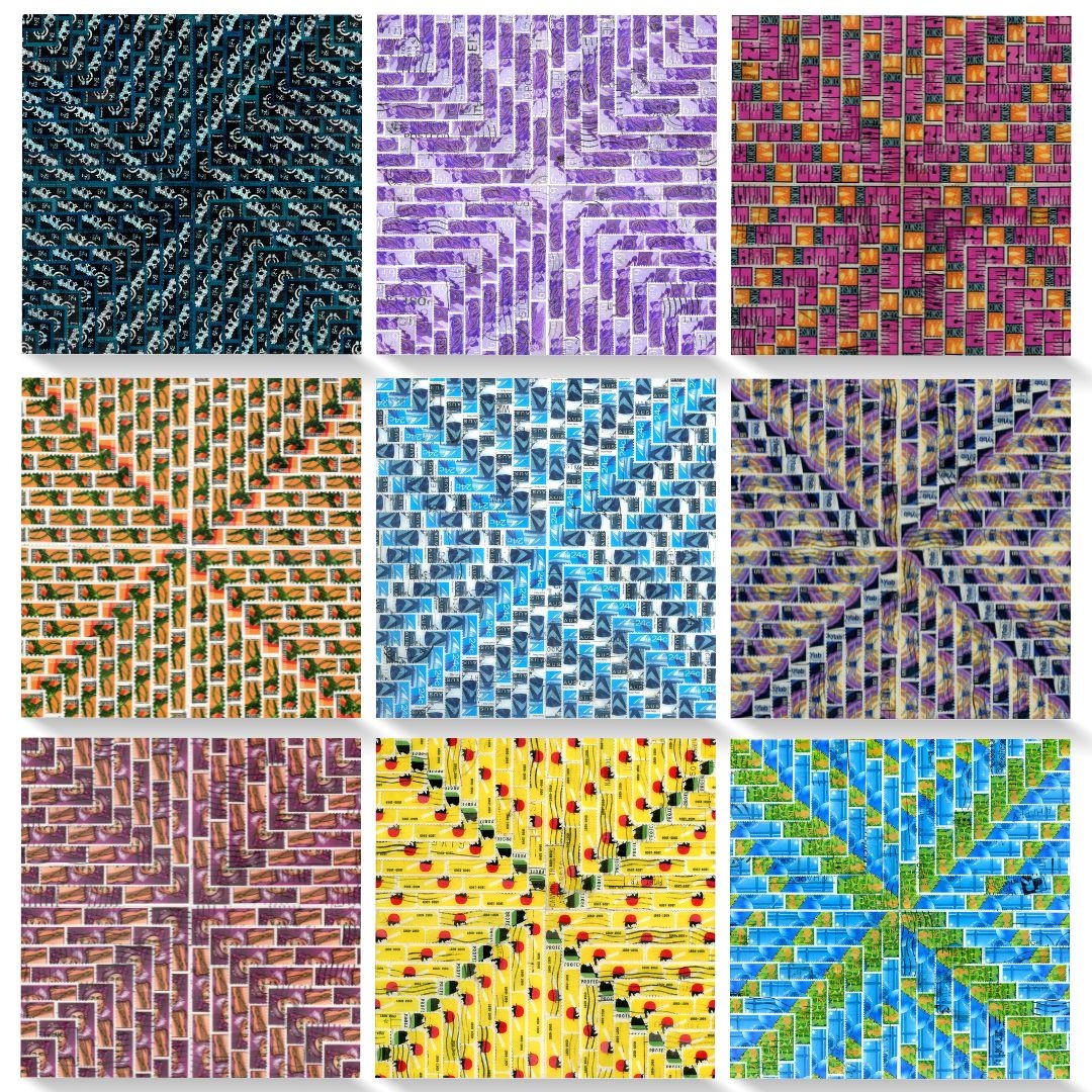 Artwork Grid of 8 x 8 Pieces