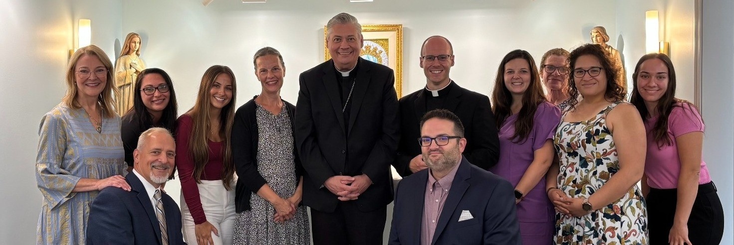 Bishop Bonnici Visits Restore Health & Wellness