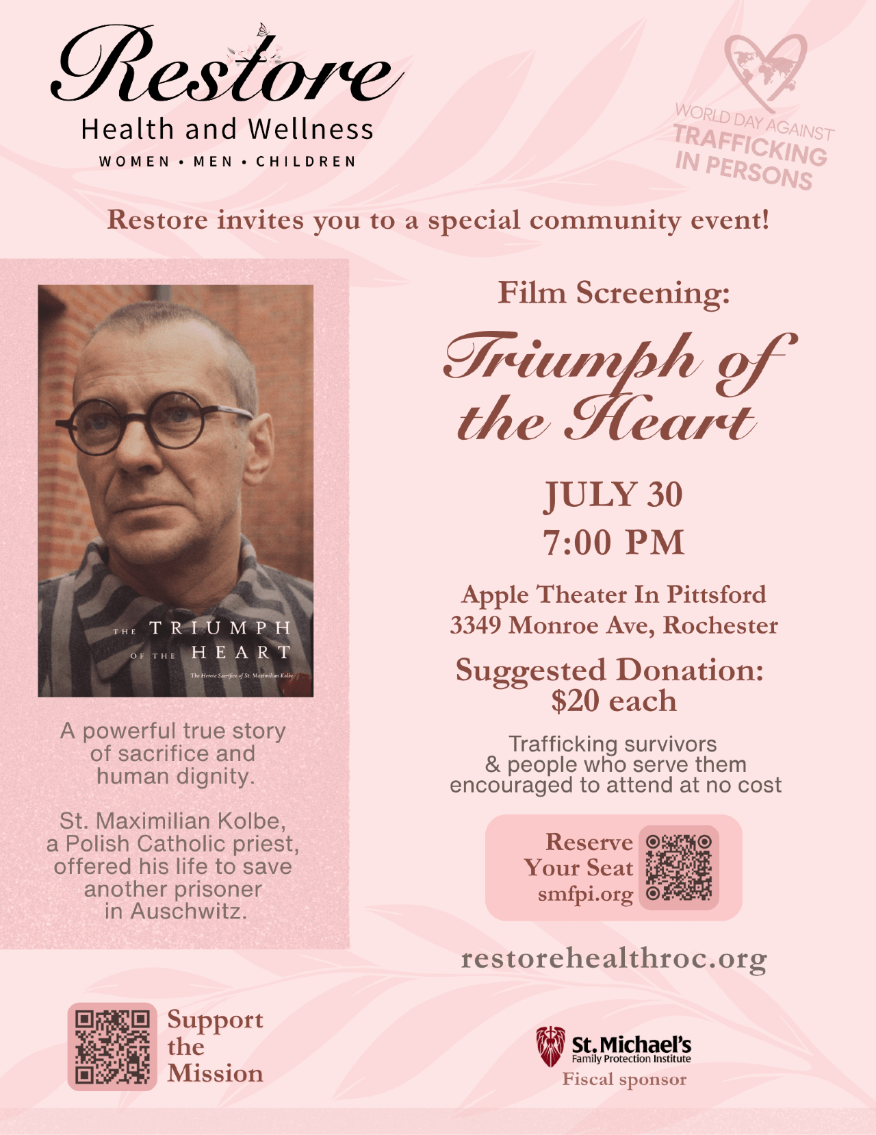 Triumph of the Heart Film July 30