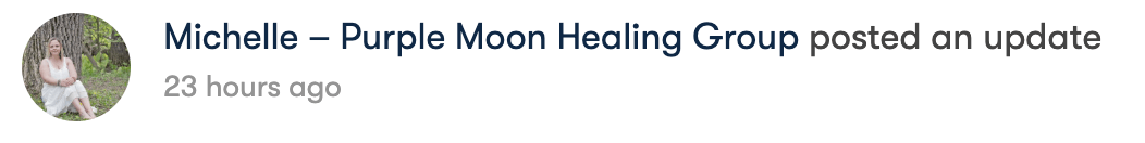 Michelle - Purple Moon Healing Group