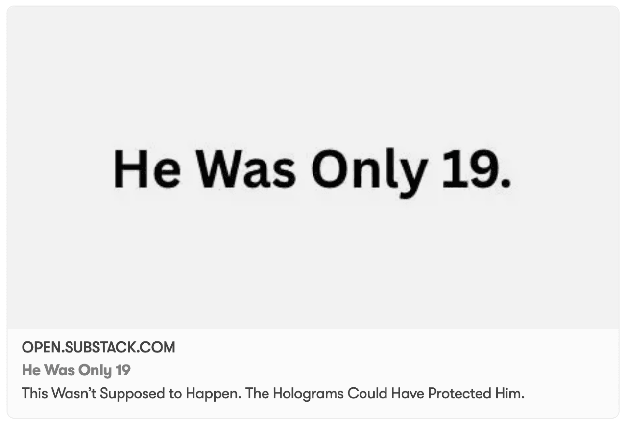 He was only 19.
