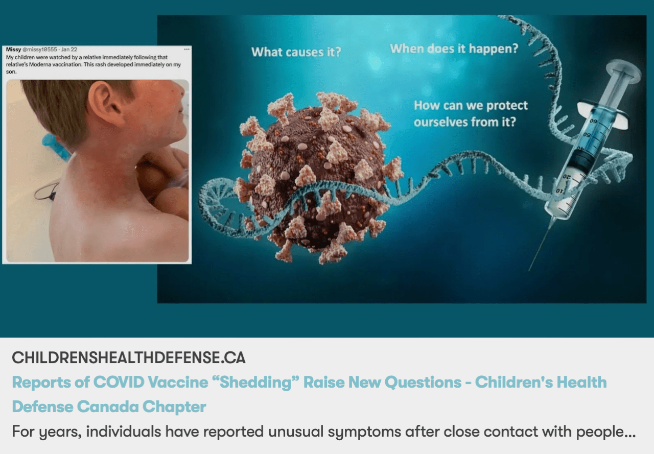 Covid Vaccine Shedding