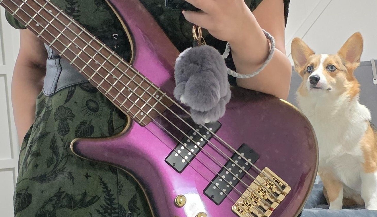 My Ibanez, in all its orchid purple glory