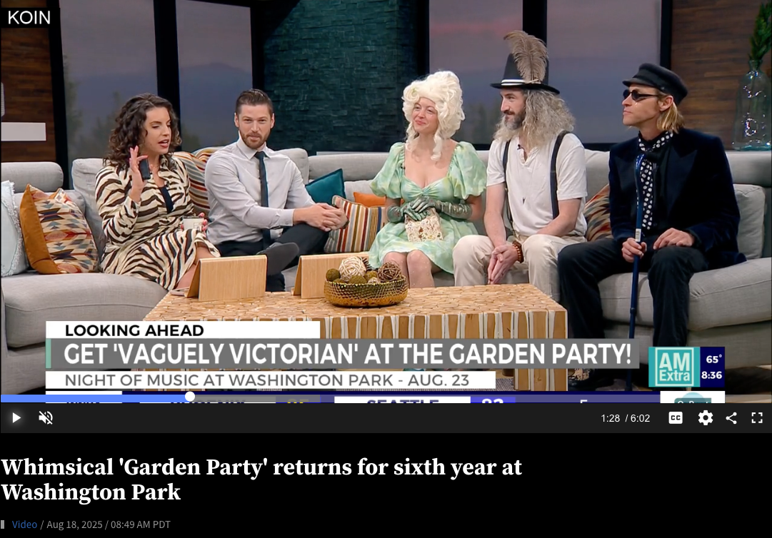 Whimsical "Garden Party" returns for sixth year at Washington Park