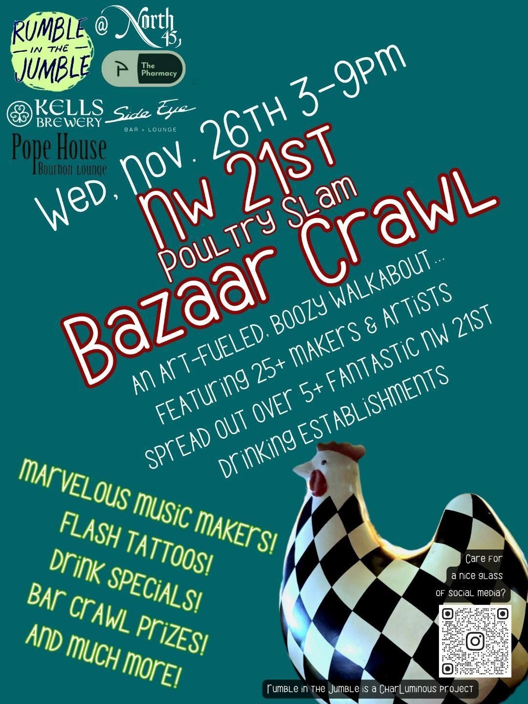 The Poultry Slam Bazaar Crawl!