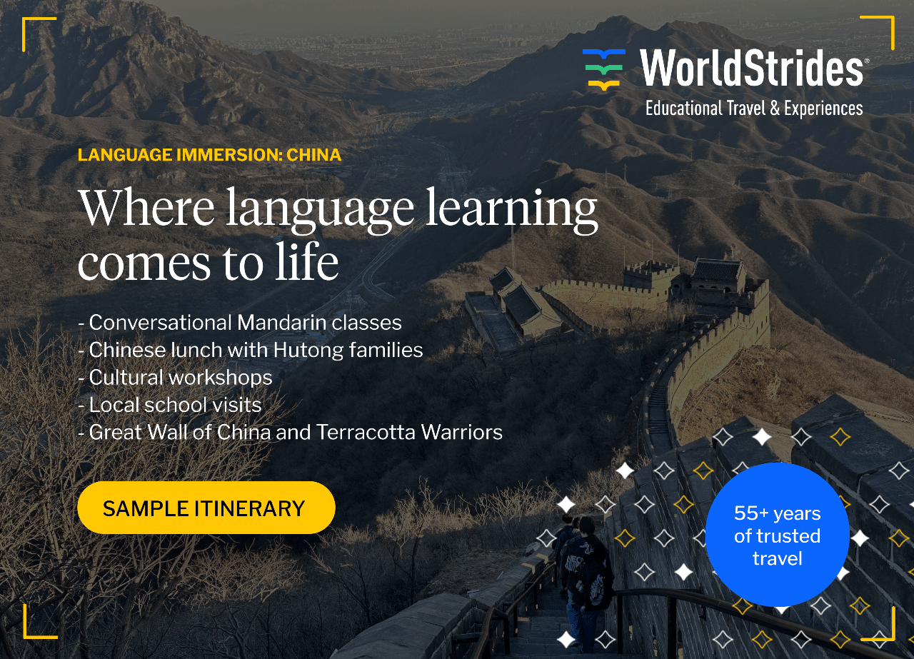 WorldStrides Language Immersion: China - poster