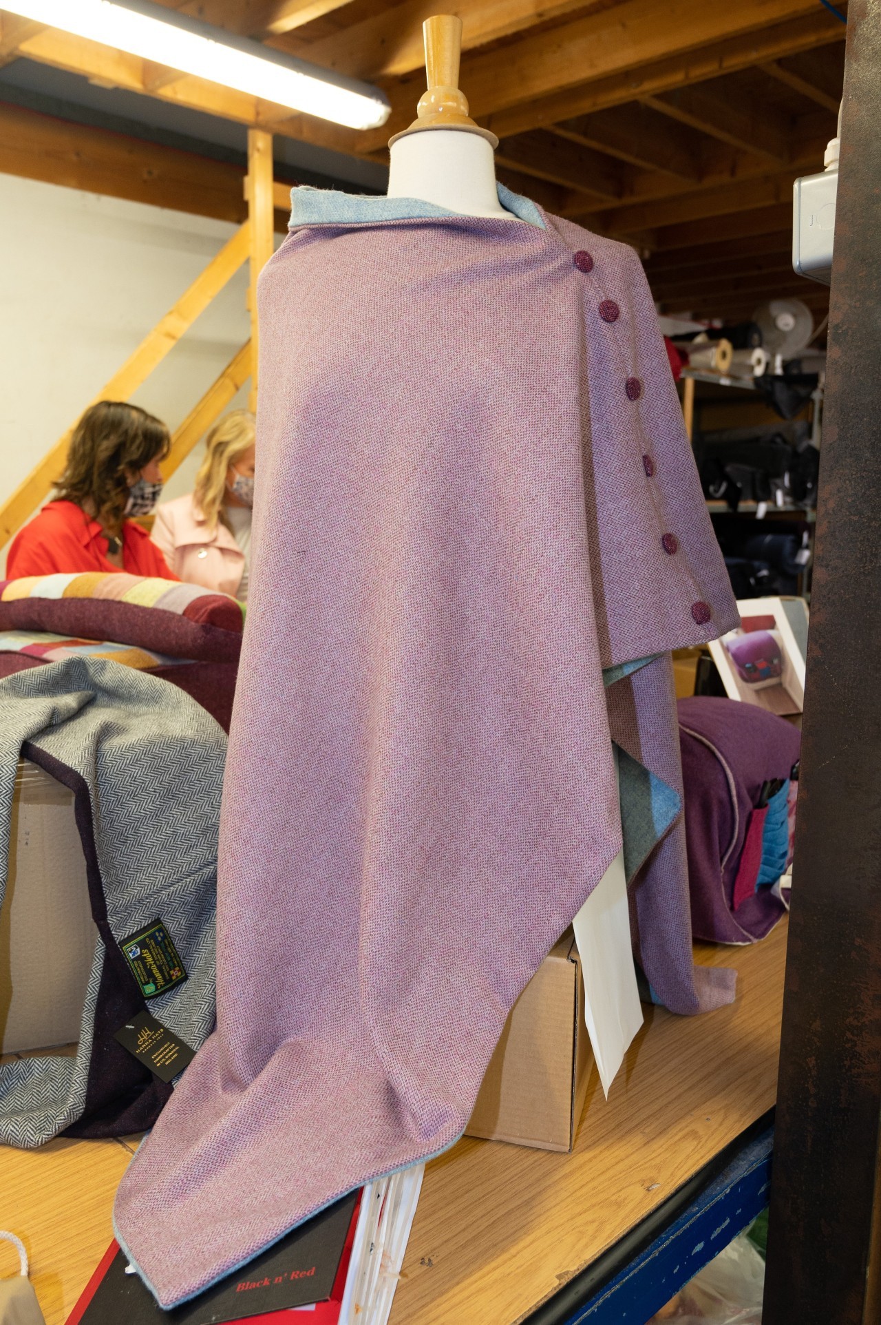 A cape designed by Melissa Mullin