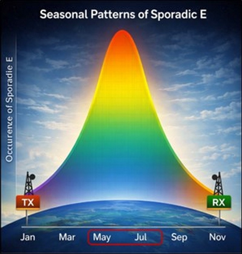 Seasonal Patterns of Sporadic-E