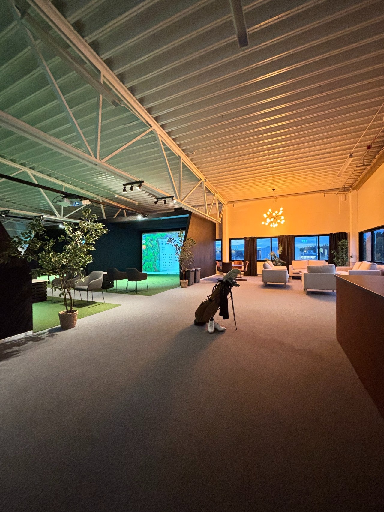Lokalen på Vallentuna Indoor Golf