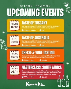 Kenrick's wine events