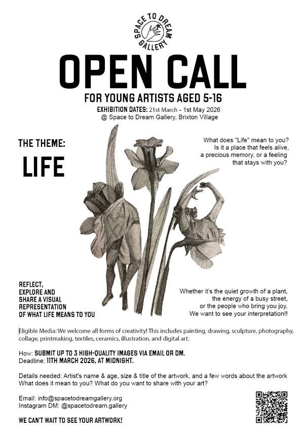 Copy of our open call poster - All information on the poster features in the body of the email.