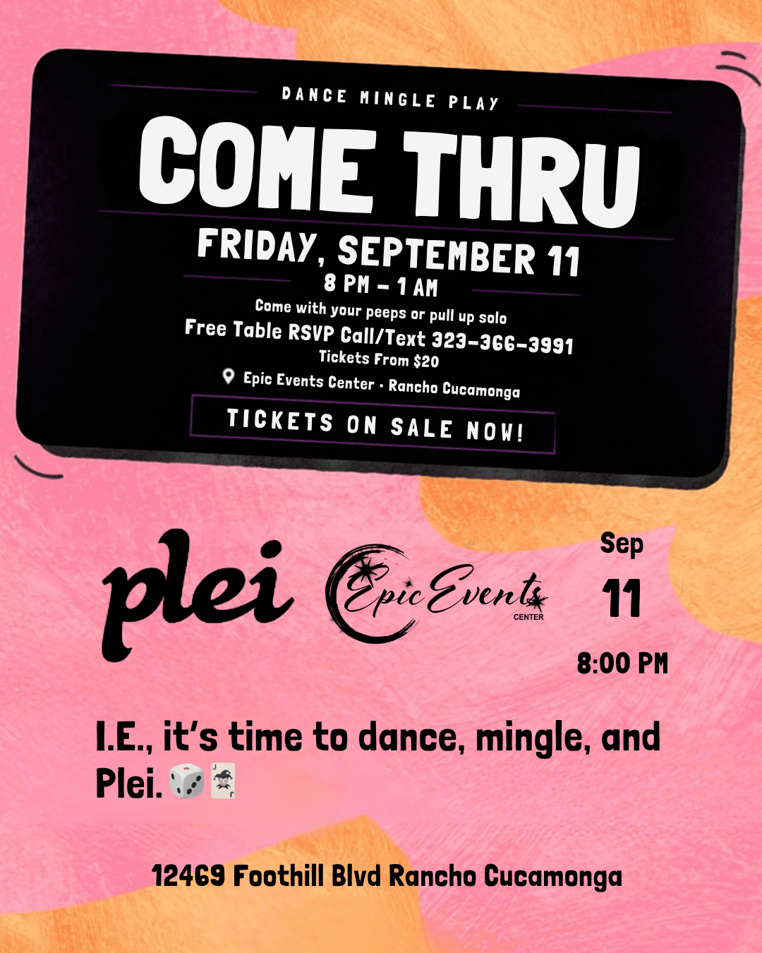 Come Thru and Plei - Mingle and Plei