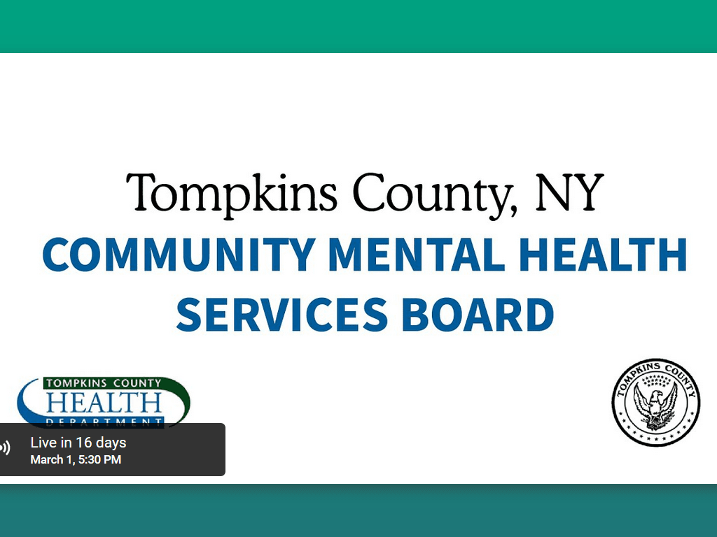 Tompkins County Community Mental Health Services Board Replay
