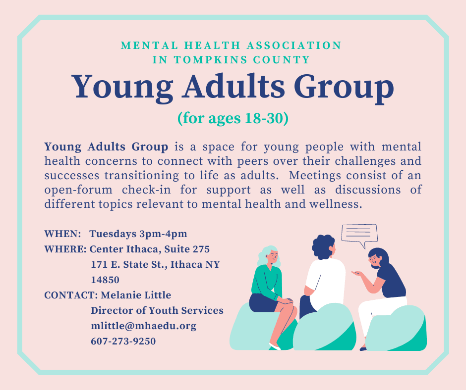 Young Adults Group at Mental Health Association Tompkins County