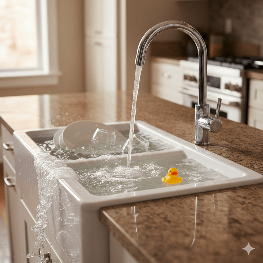 Overflowing Sink