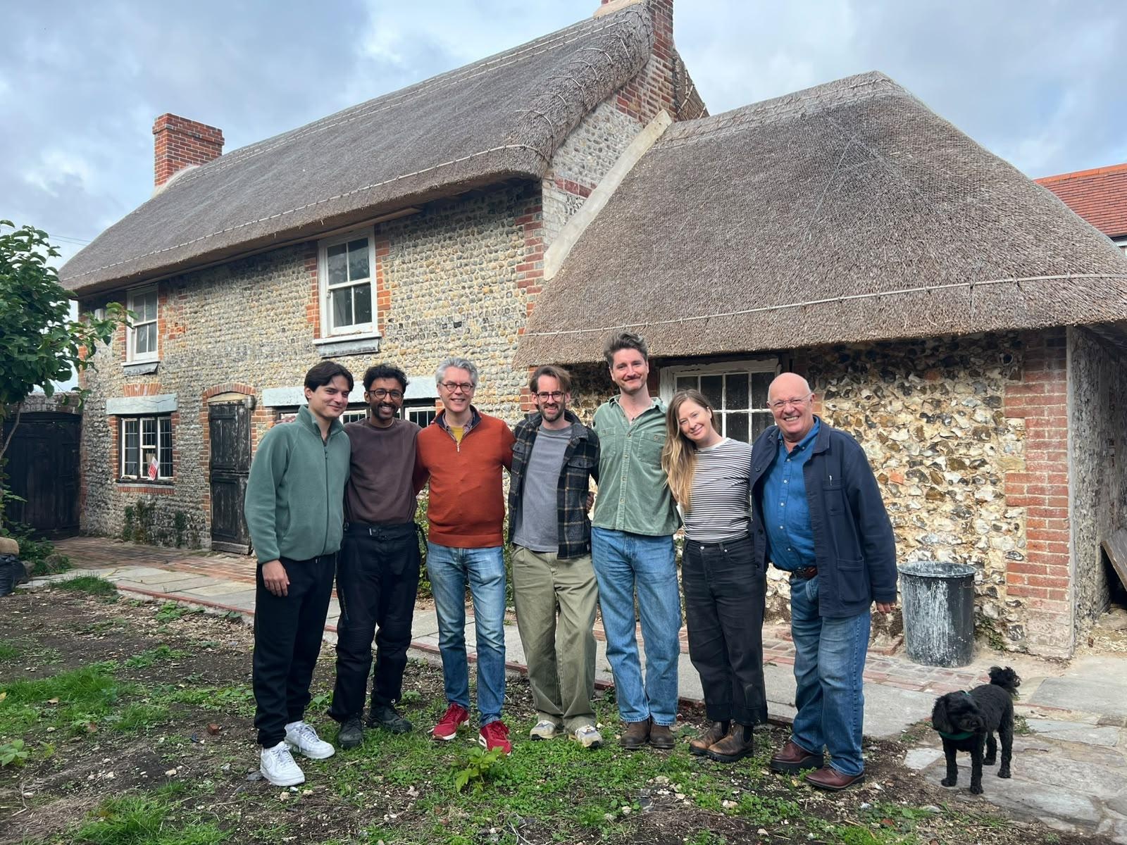 Members of the cast of A Midsummer Night’s Dream at Chichester Festival Theatre visiting Blake Cottage on 12 October 2026.