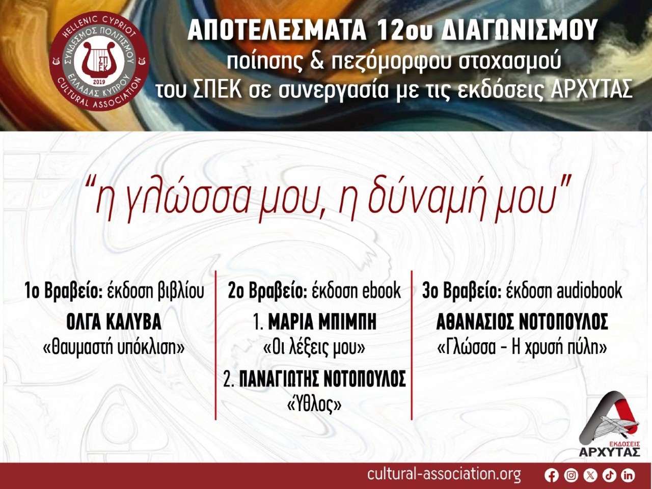 1η ανακοίνωση “8ο Πολιτιστικό Πανόραμα” Θεσσαλονίκης 13-14/12/2024 ΣΠΕΚ