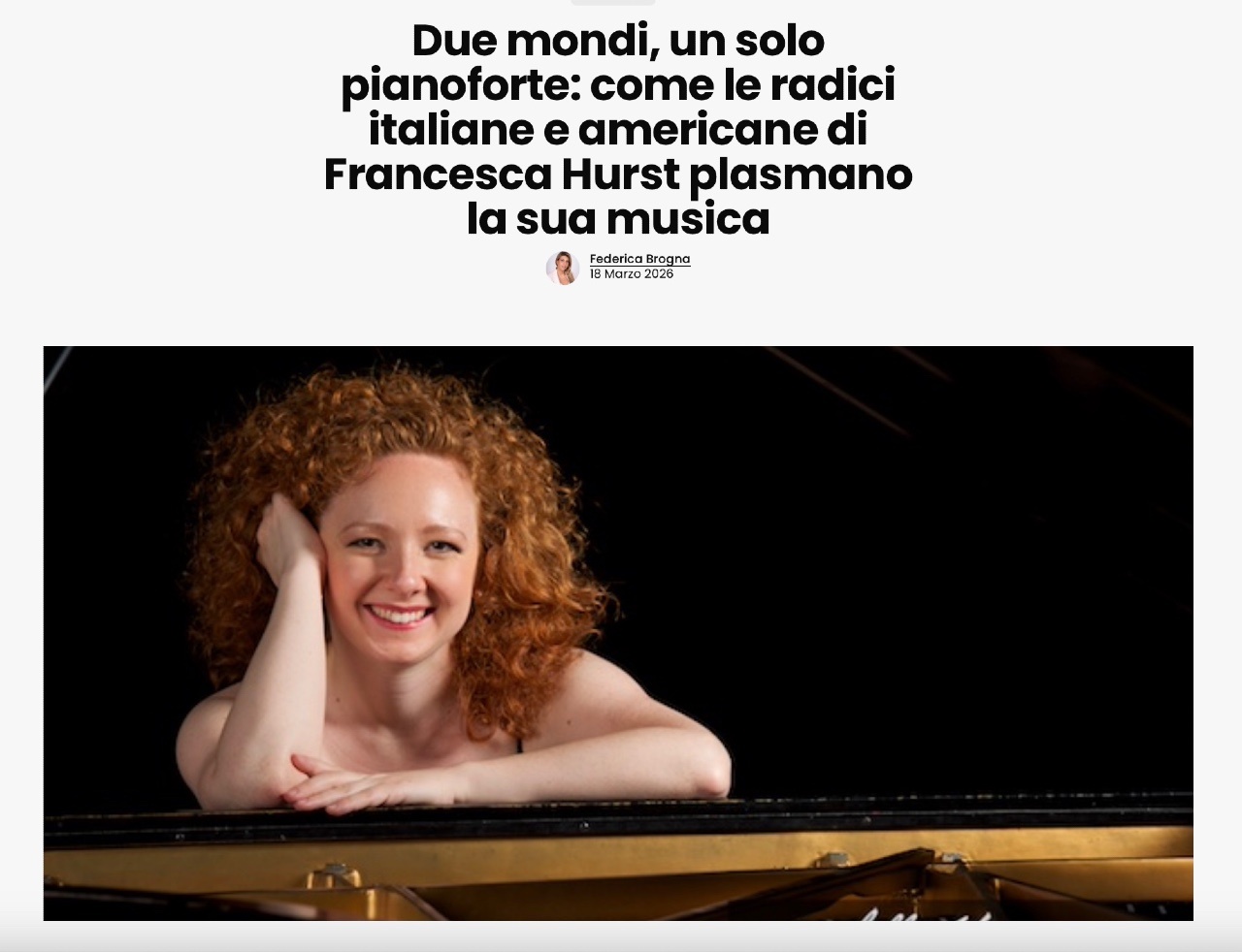 Woman sitting at piano