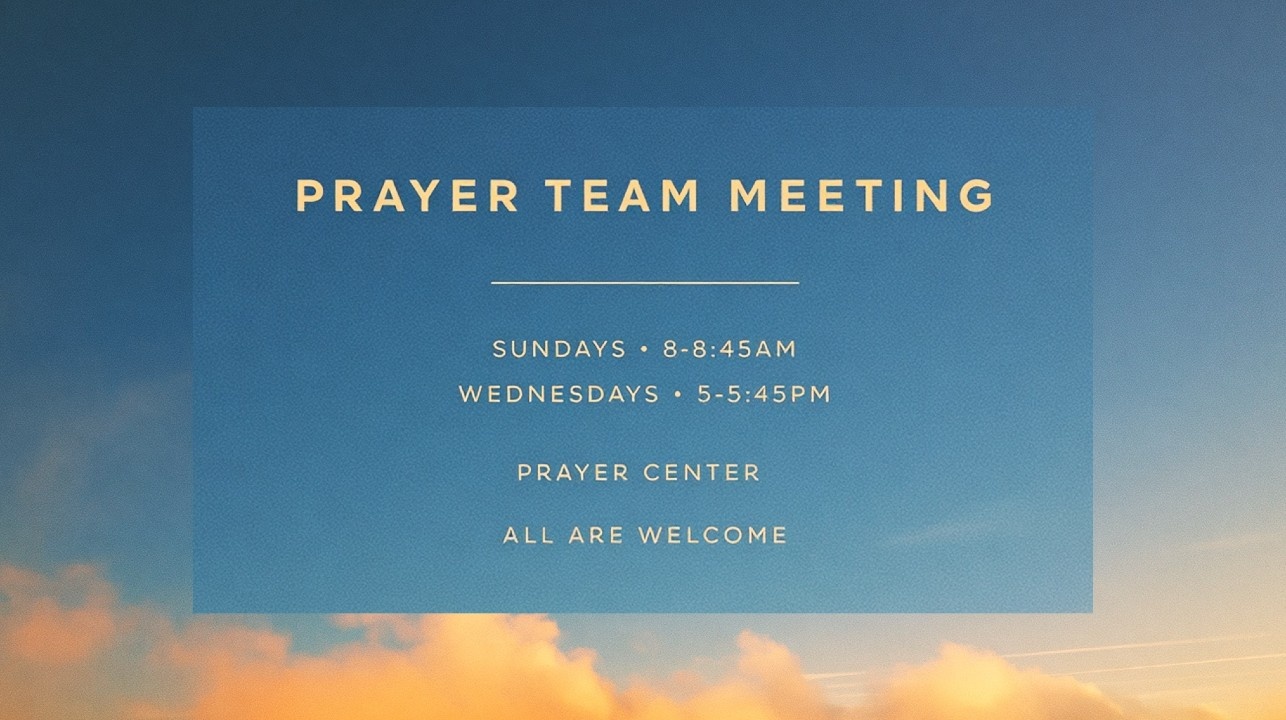 Prayer Team Meeting