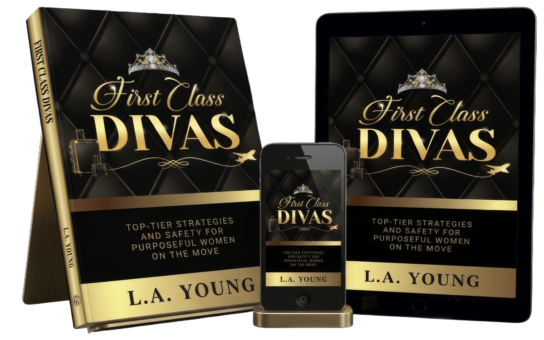 Collection of First Class Divas Books by Author L.A. Young that is Top-Tier Strategies and Safety For Purposeful Women on the