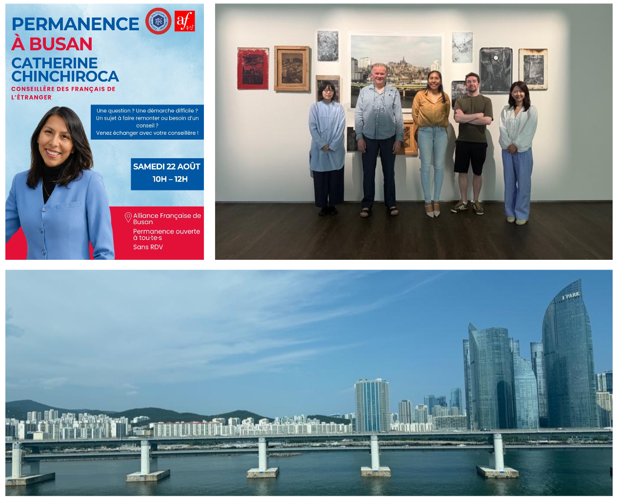 Catherine à l'Alliance Française de Busan