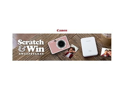 Canon Scratch & Win Sweepstakes