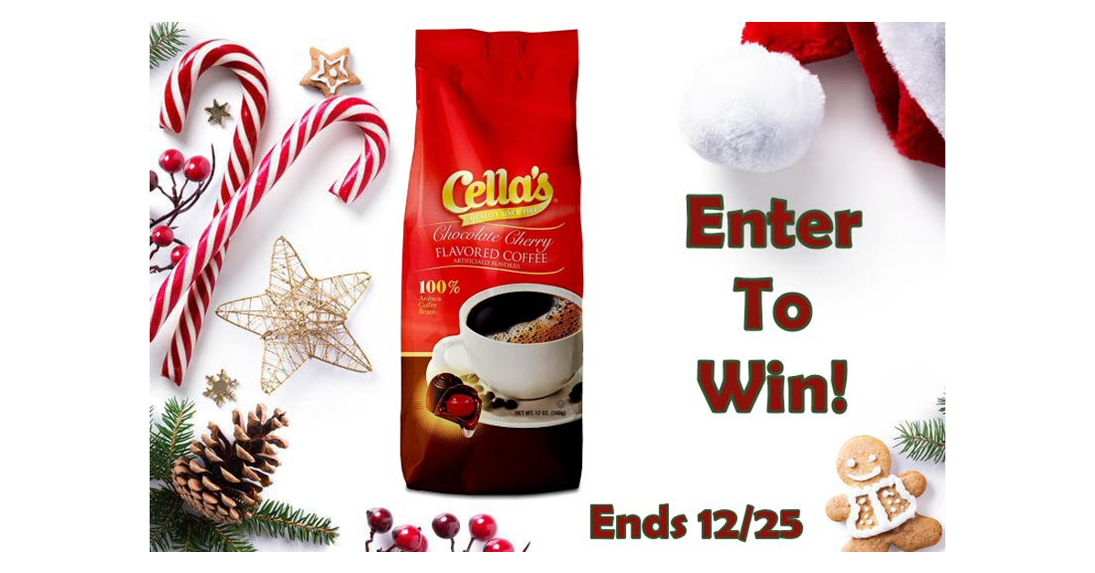 Cella’s Chocolate Cherry Flavored Coffee Giveaway 