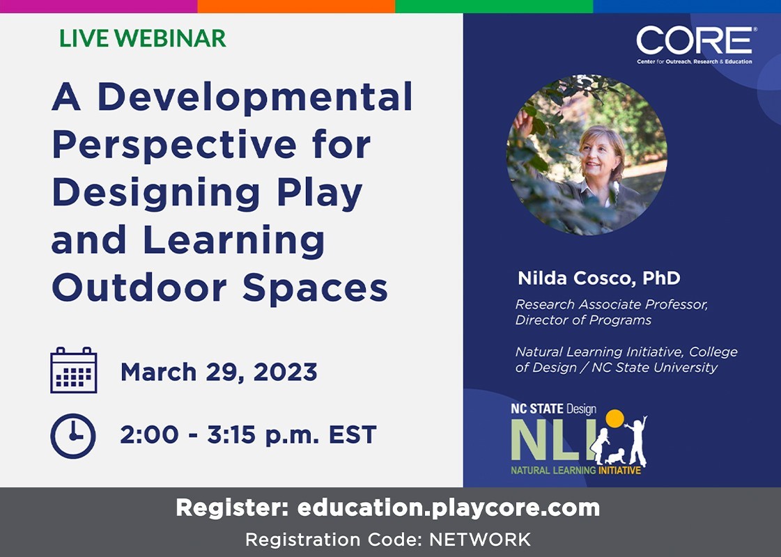 A Developmental Perspective for Designing Play and Learning Outdoor Spaces