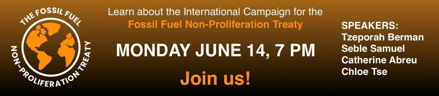 Fossil Fuel campaign Launch June 14 notice