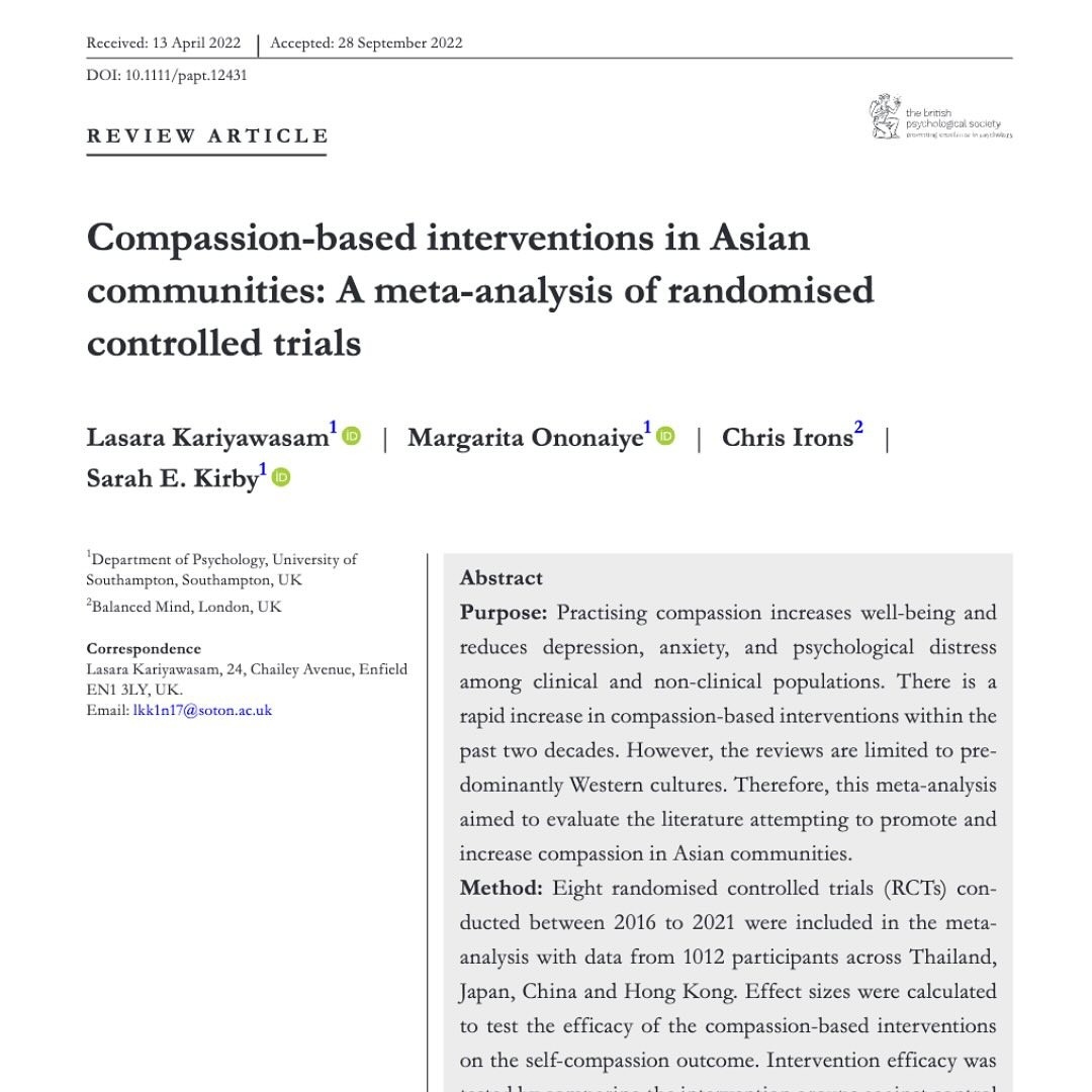 Asian communiities - meta-analysisi