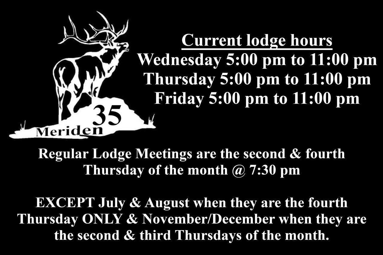 Elks 12/22 Lodge 35 Update