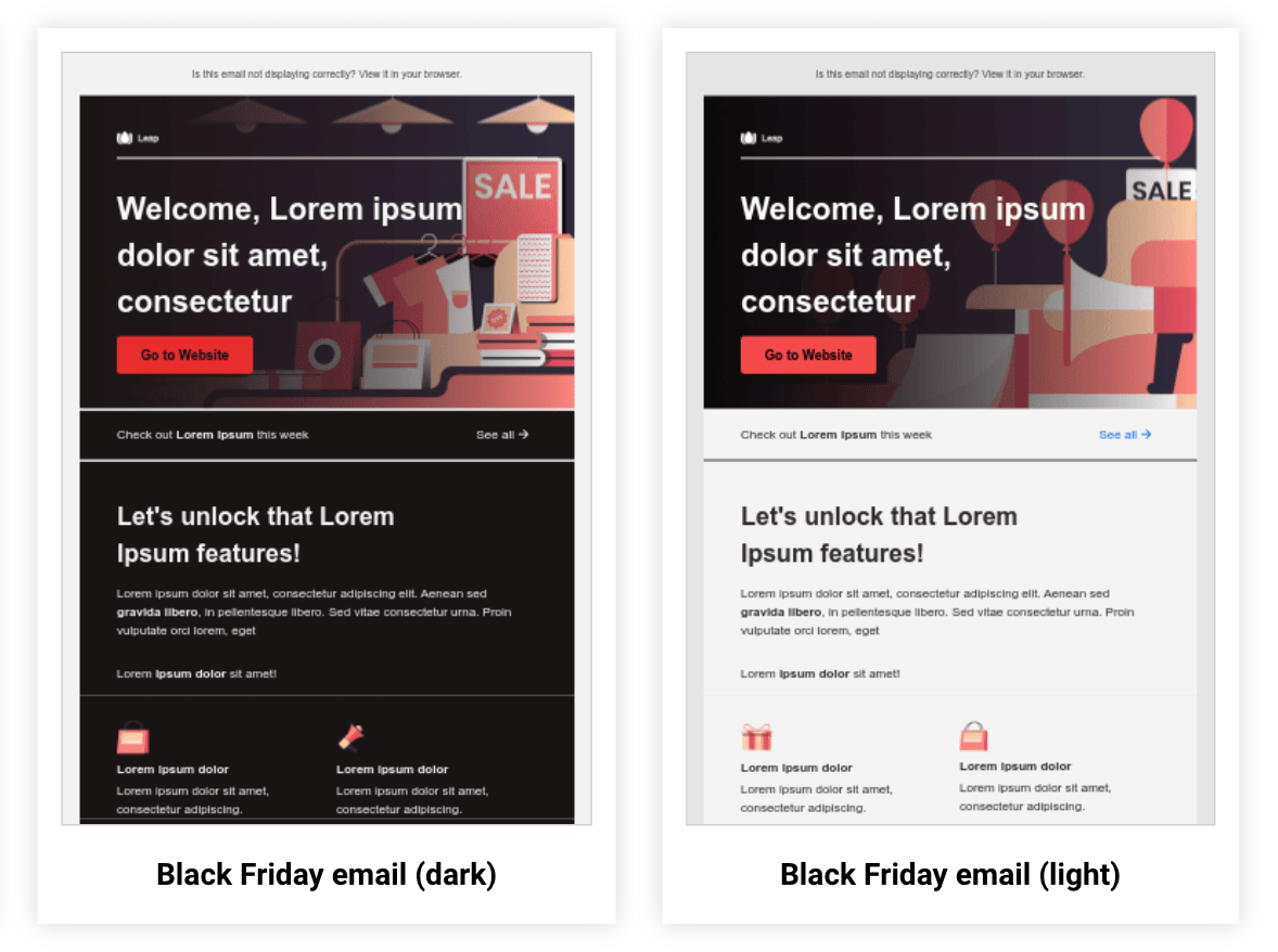 Black friday email marketing