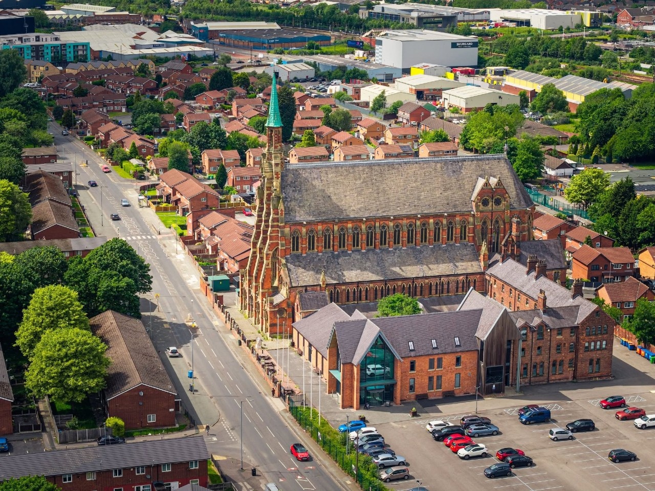 The Monastery Manchester - an arial shot by Cal DDw