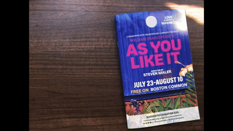 short GIF of the As You Like It ASL preshow. Visit Think Outside the Vox on YouTube to access the full 4-minute video and descriptive transcript in the comments.