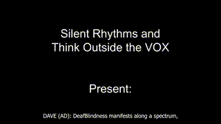 DeafBlind modules teaser video.